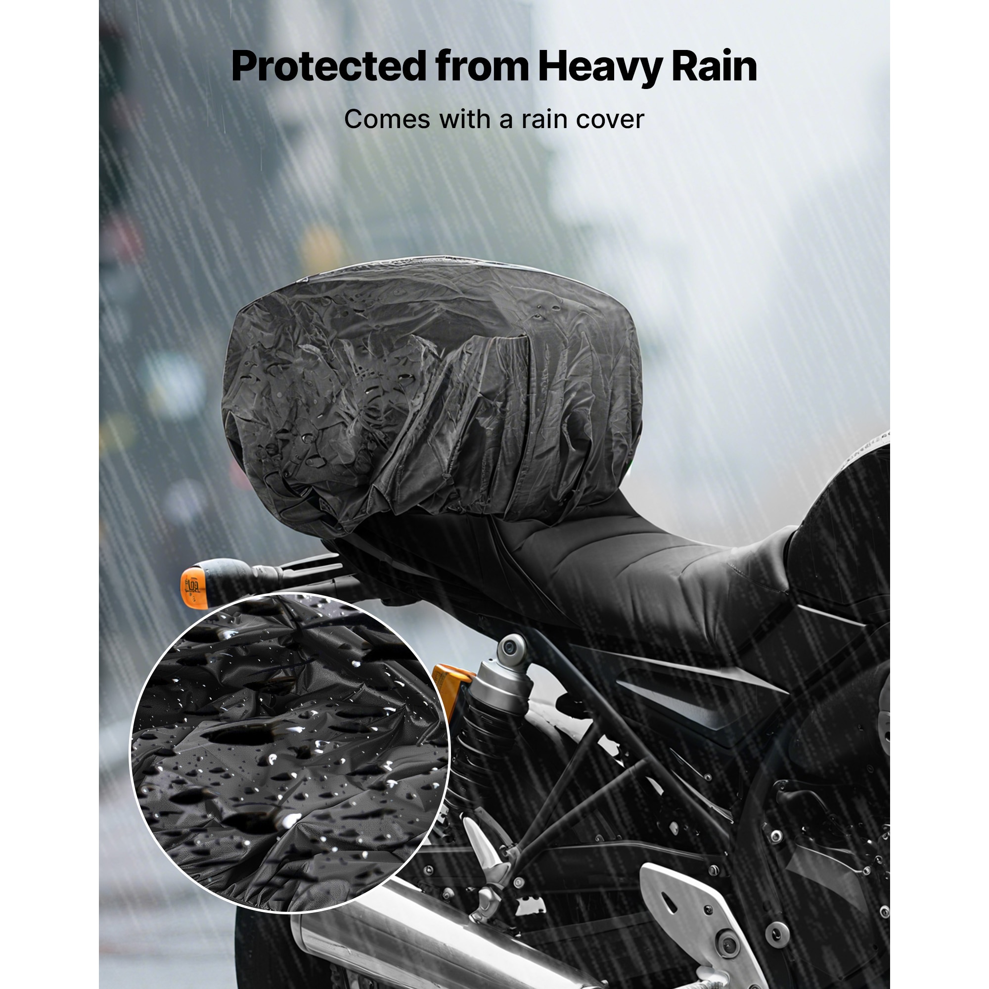 Motorcycle Tail Bag Waterproof Rear Seat Bag For Men Black_voghion.com